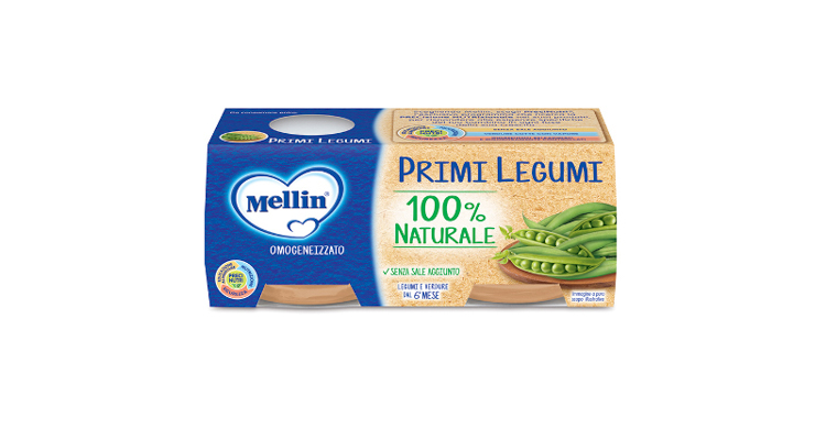 Mellin Pappa Completa Verdure Pastina Coniglio 2X250 g